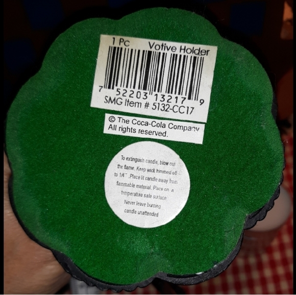 ❤COCA COLA FROSTED STAINED GLASS TEA LITE LAMP❤ - Picture 5 of 13